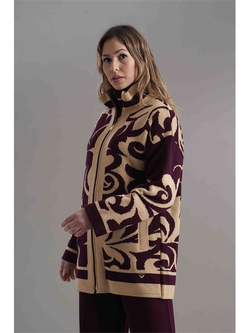 Cappottino in misto lana Love To Love by Gai Mattiolo | LV2010BEIGE/VINO